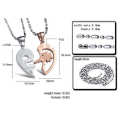 2016 New design Titanium Stainless Steel Lovers Necklace love necklaces for couples